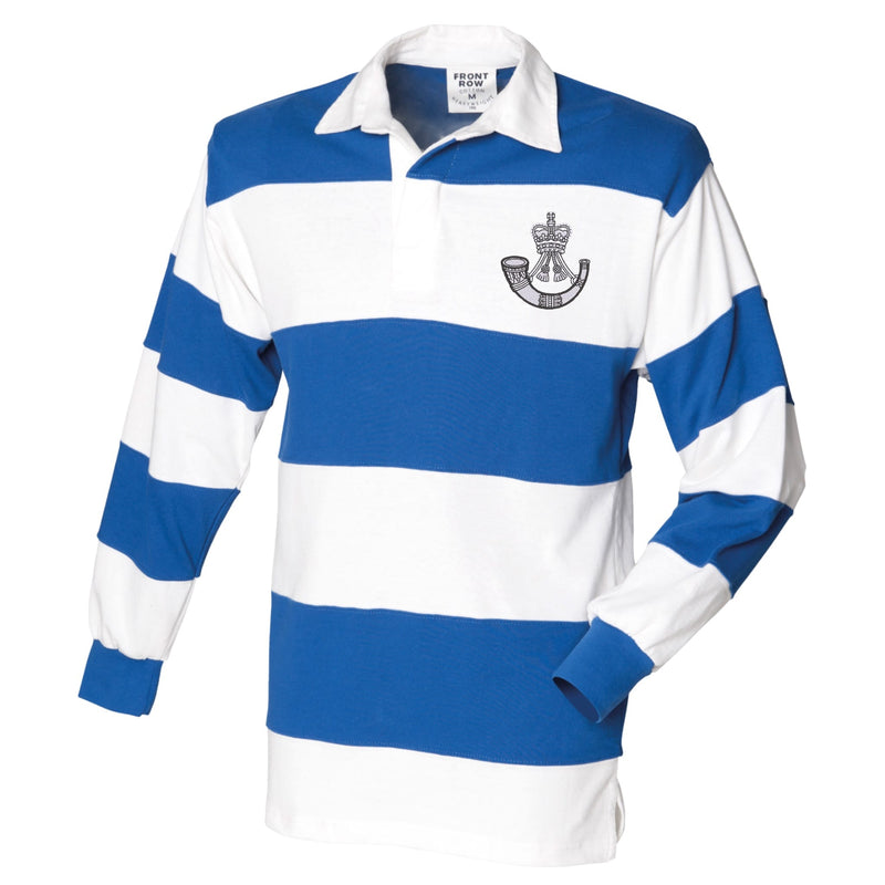 The Rifles Front Row Sewn Stripe Long Sleeve Rugby Shirt