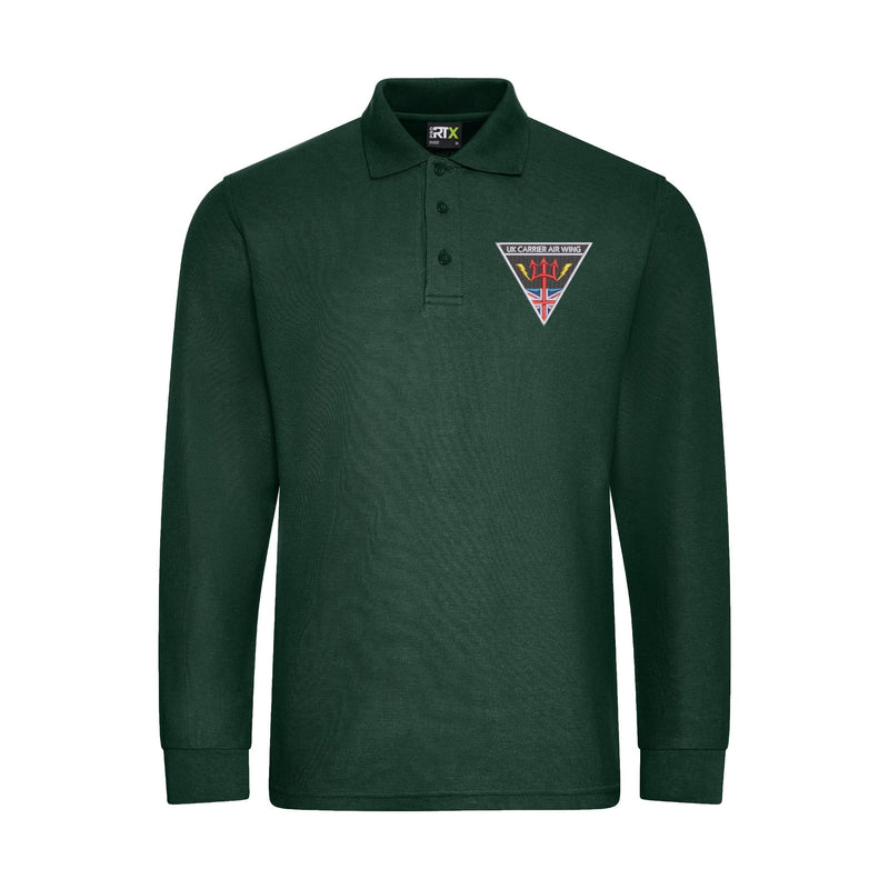 UK Carrier Air Wing Long Sleeve Polo Shirt