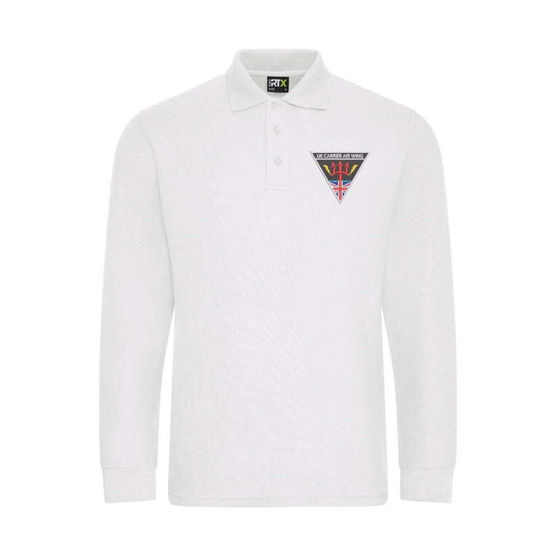 UK Carrier Air Wing Long Sleeve Polo Shirt