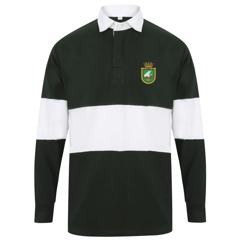 UK Maritime Component Command Long Sleeve Panelled Rugby Shirt