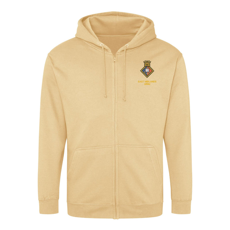URNU East Midlands Zipped Hoodie