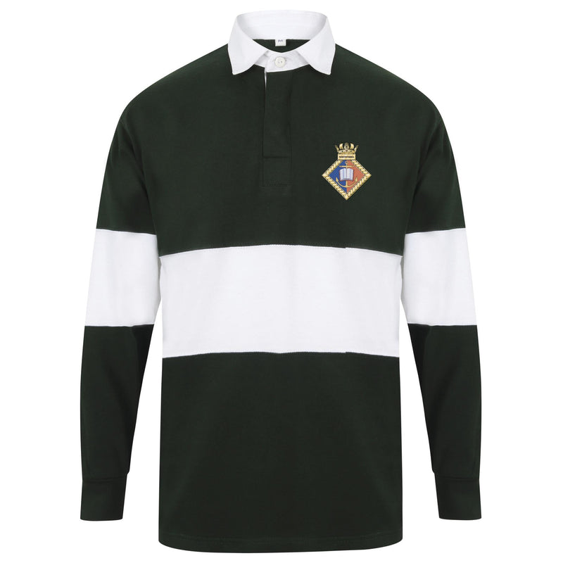 URNU Northumbria Front Row Long Sleeve Panelled Rugby Shirt