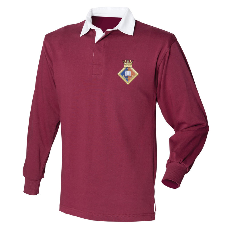 URNU Northumbria Front Row Long Sleeve Rugby Shirt