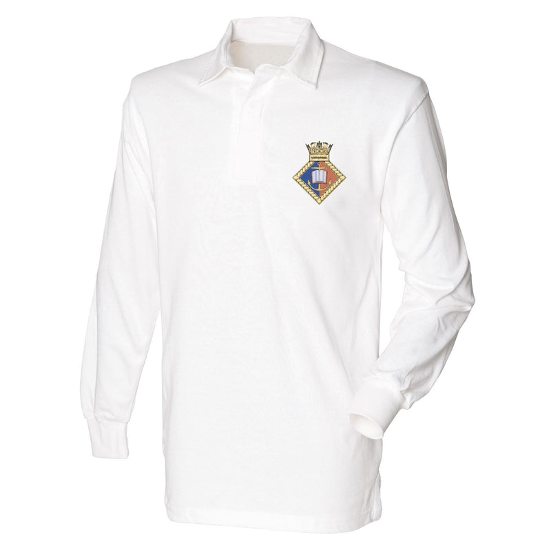 URNU Northumbria Front Row Long Sleeve Rugby Shirt