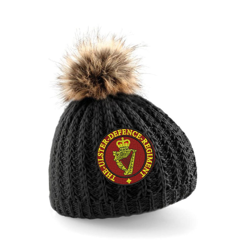 Ulster Defence Regiment Pom Pom Beanie Hat