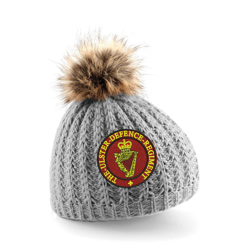 Ulster Defence Regiment Pom Pom Beanie Hat