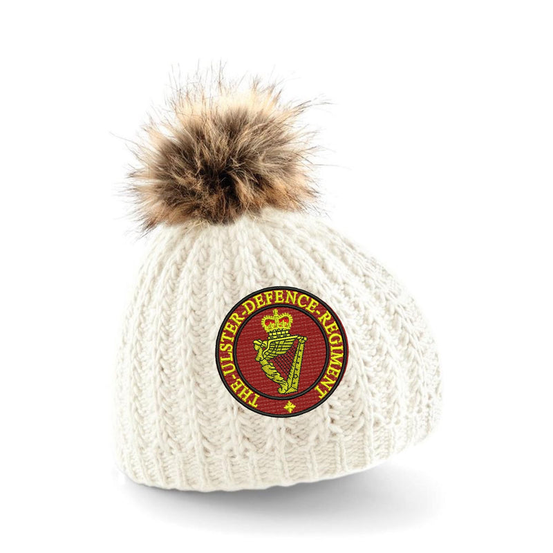 Ulster Defence Regiment Pom Pom Beanie Hat