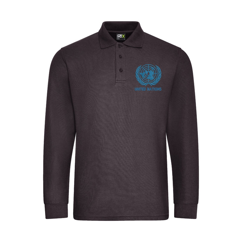 United Nations Long Sleeve Polo Shirt