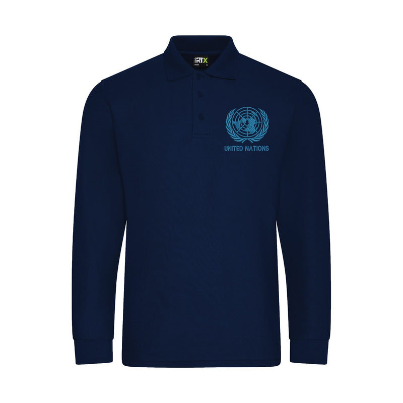 United Nations Long Sleeve Polo Shirt