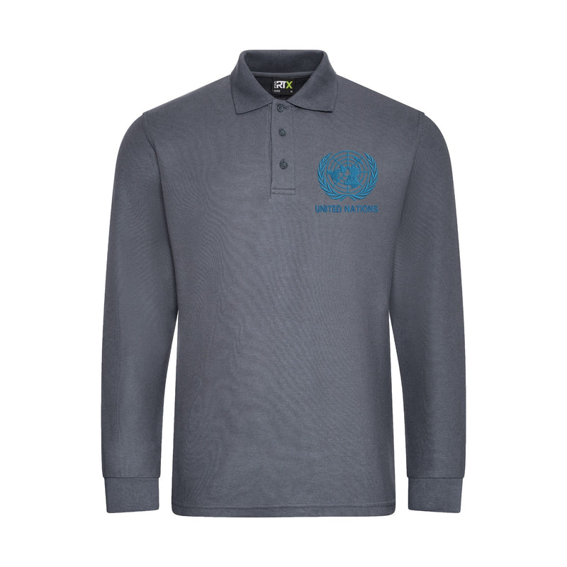 United Nations Long Sleeve Polo Shirt