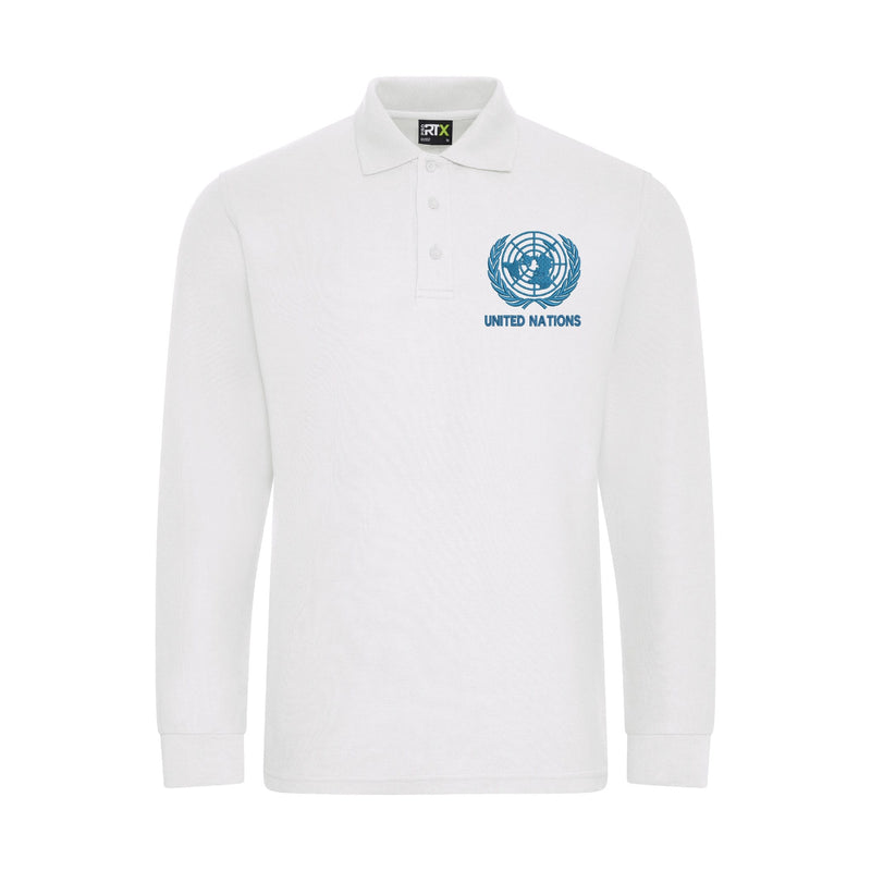United Nations Long Sleeve Polo Shirt