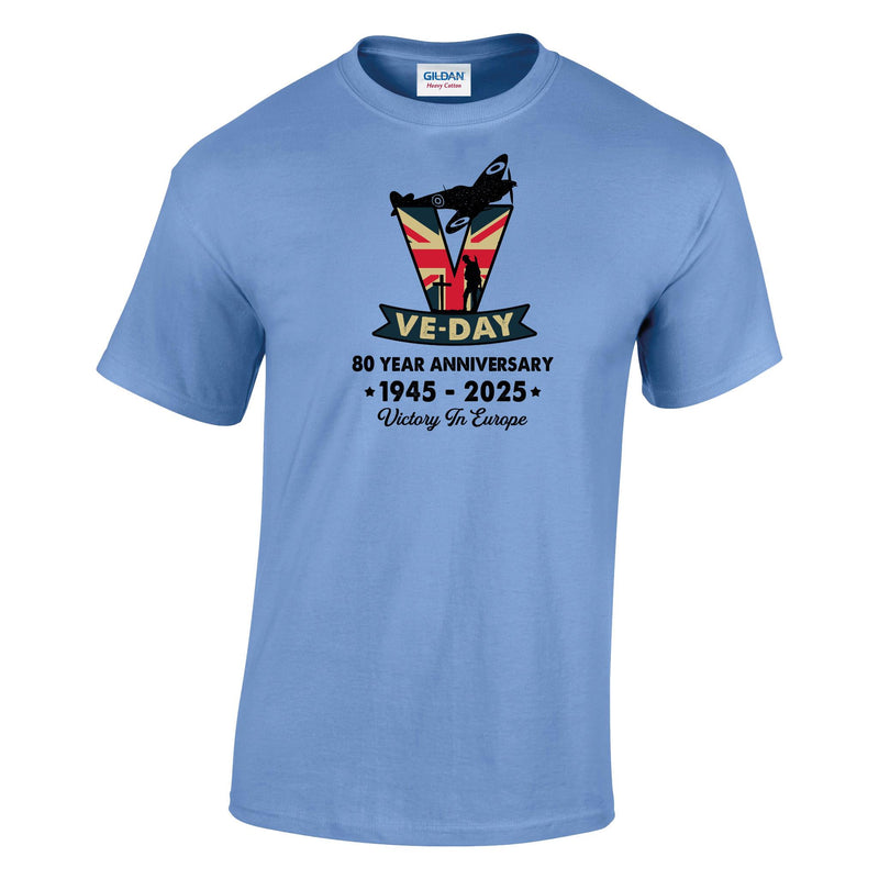 VE-Day V For Victory Printed T-Shirt
