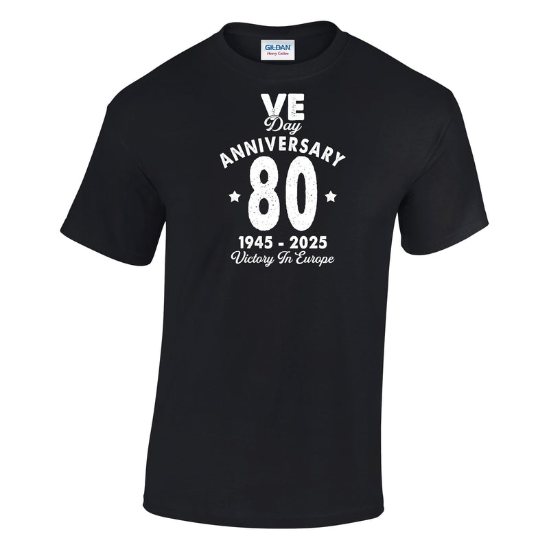 Customised Kids VE Day 80th Anniversary T-Shirt 2025 – Add Name, Union Jack, 100% Cotton, UK Made