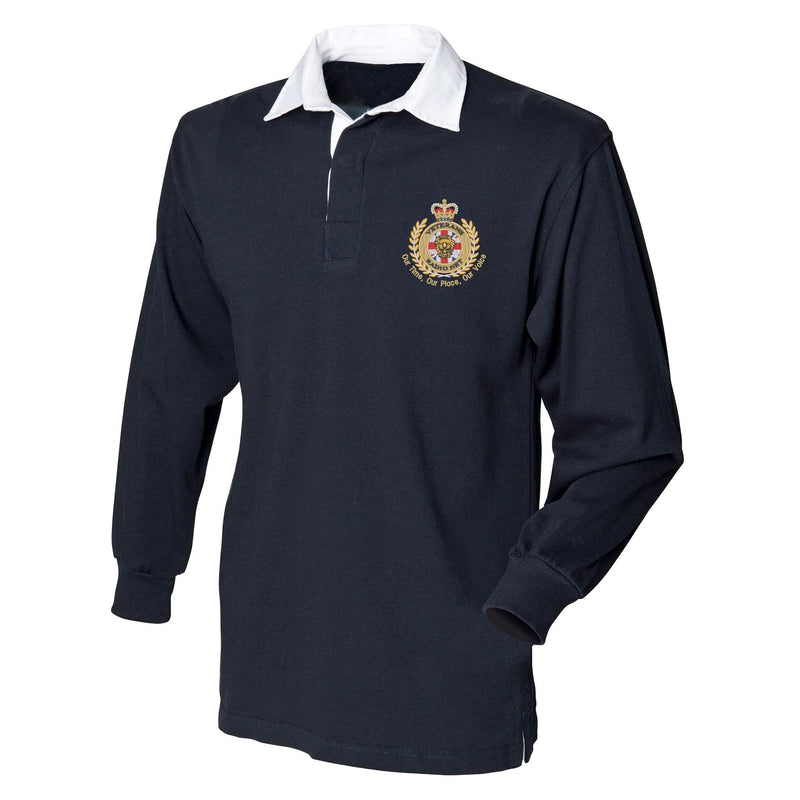 Veterans Radio Net Front Row Long Sleeve Rugby Shirt