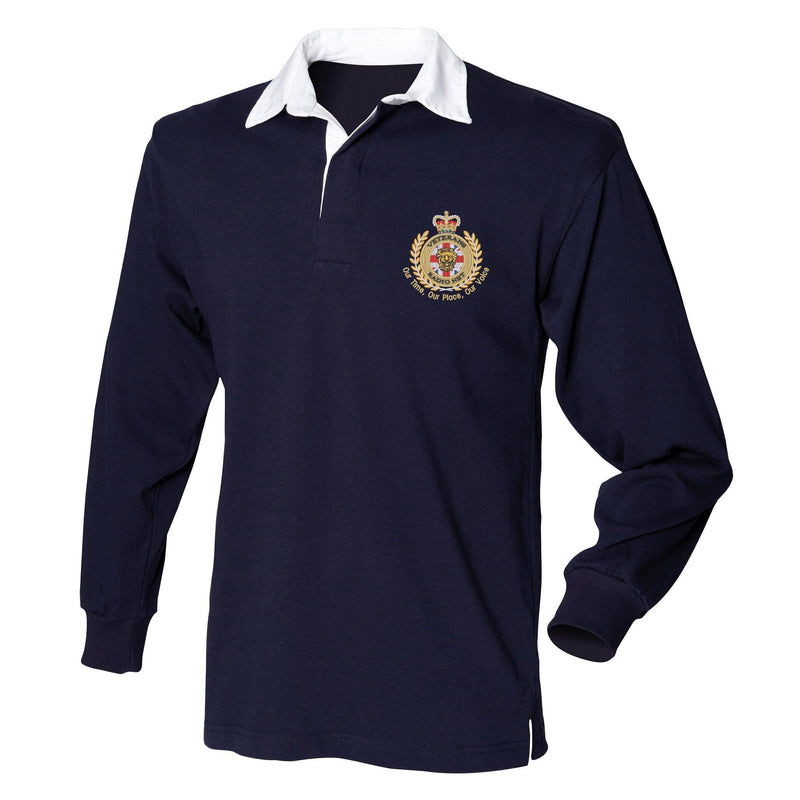 Veterans Radio Net Front Row Long Sleeve Rugby Shirt
