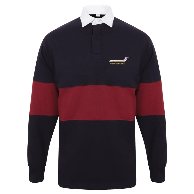 Royal Air Force - Vickers VC10 C MK 1 Front Row Long Sleeve Panelled Rugby Shirt