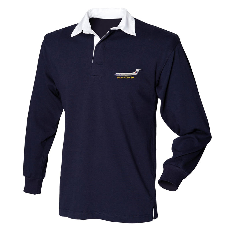 Royal Air Force - Vickers VC10 C MK 1 Front Row Long Sleeve Rugby Shirt