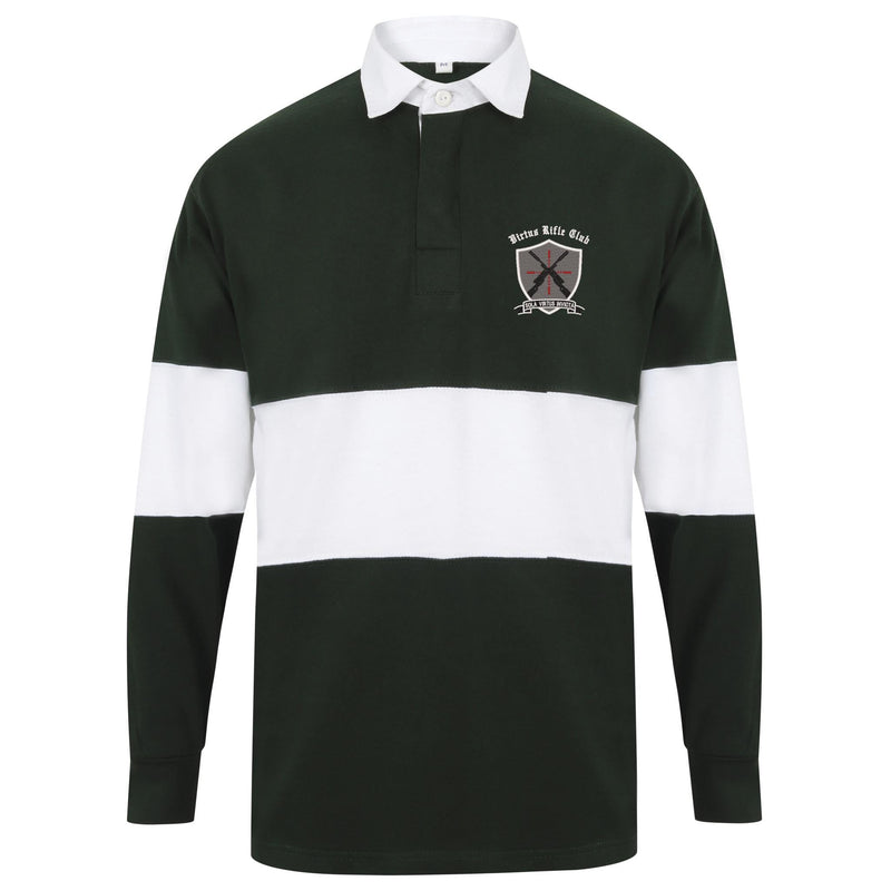 Virtus Rifle Club Front Row Long Sleeve Panelled Rugby Shirt