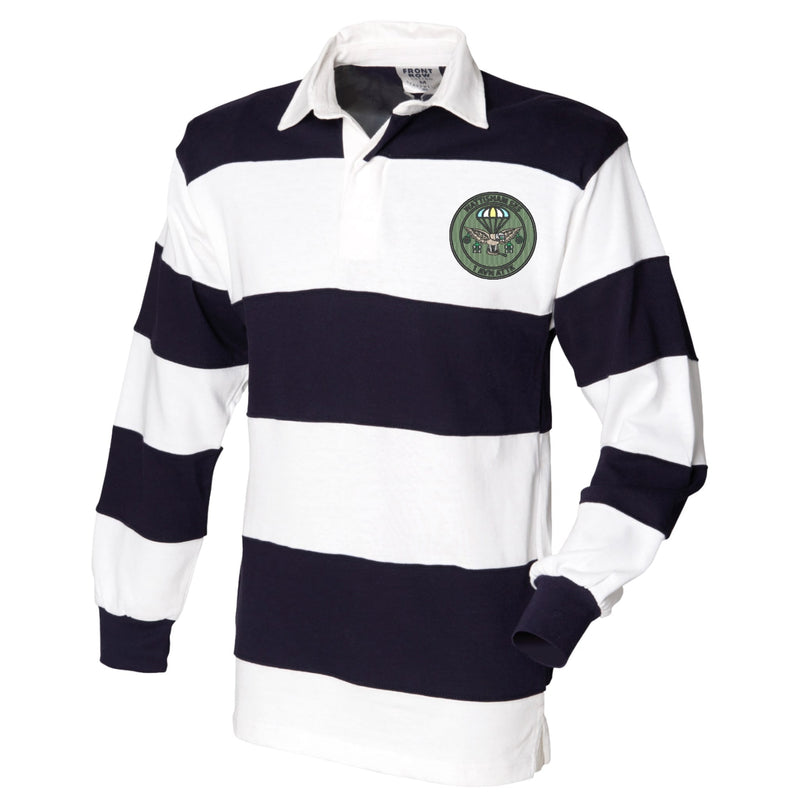 Wattisham SES 1 Avn Attk Front Row Sewn Stripe Long Sleeve Rugby Shirt