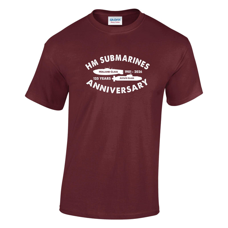 Navy Submariner 125th - Submarine Classes Printed T-Shirt