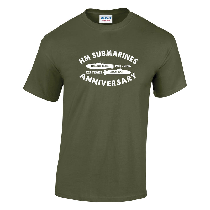 Navy Submariner 125th - Submarine Classes Printed T-Shirt