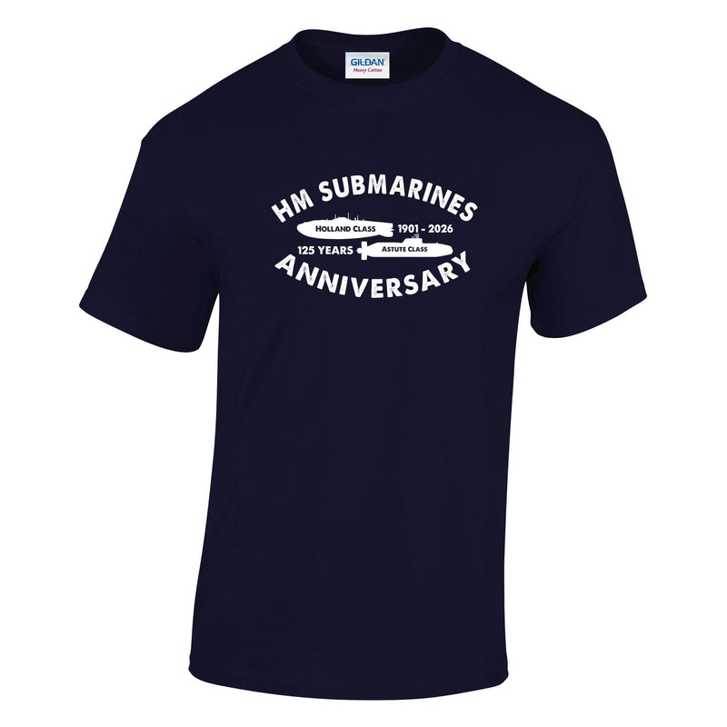 Navy Submariner 125th - Submarine Classes Printed T-Shirt