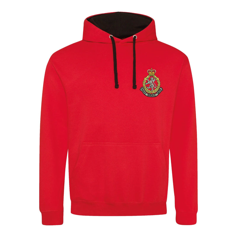 Women's Royal Army Corps Varsity Contrast Hoodie