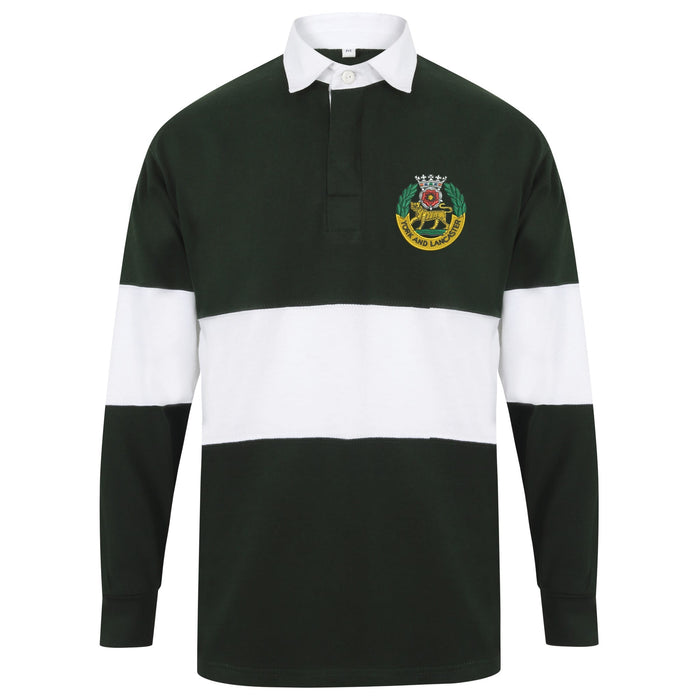 York and Lancaster Regiment Long Sleeve Panelled Rugby Shirt