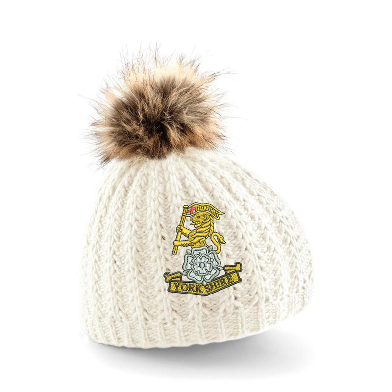 Yorkshire Regiment Pom Pom Beanie Hat