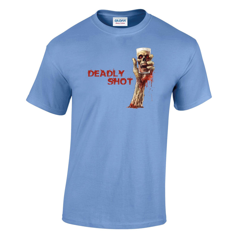 Zombie Deadly Shot Printed T-Shirt