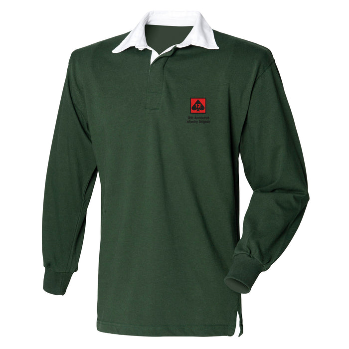 12th Armoured Infantry Brigade Long Sleeve Rugby Shirt