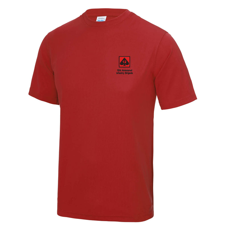 12th Armoured Infantry Brigade Polyester T-Shirt
