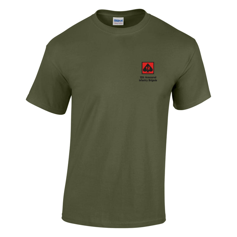 12th Armoured Infantry Brigade Cotton T-Shirt
