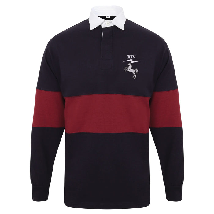14 Signal Regiment Long Sleeve Panelled Rugby Shirt