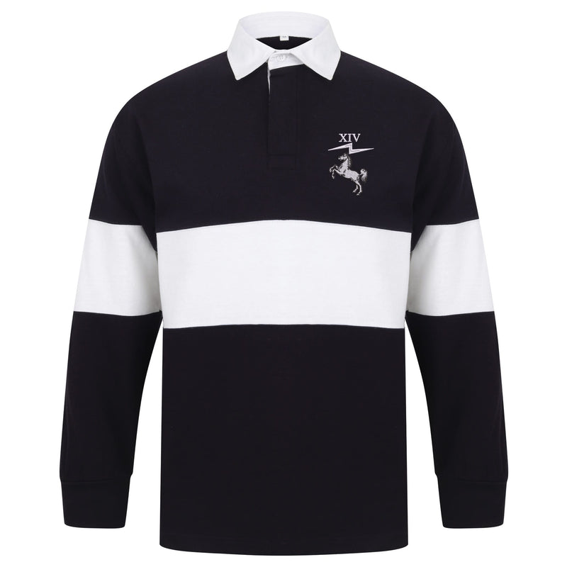 14 Signal Regiment Long Sleeve Panelled Rugby Shirt