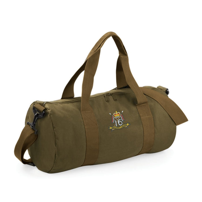 16th/5th The Queen's Royal Lancers Barrel Bag