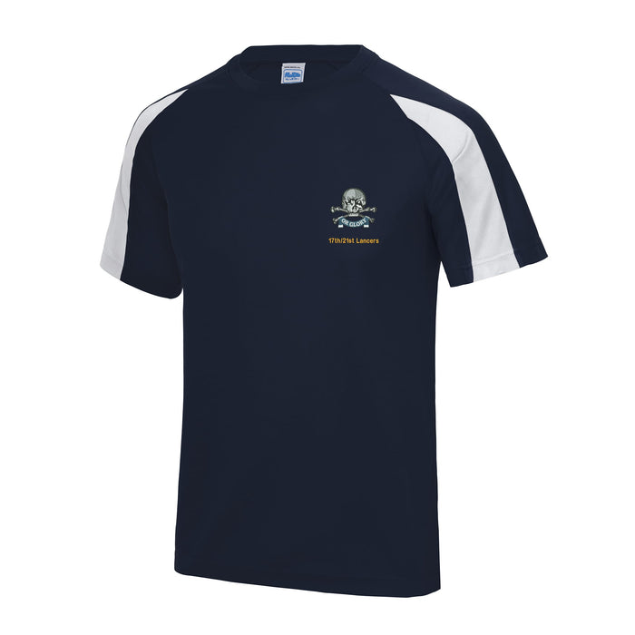 17th/21st Queens Royal Lancers Contrast Polyester T-Shirt