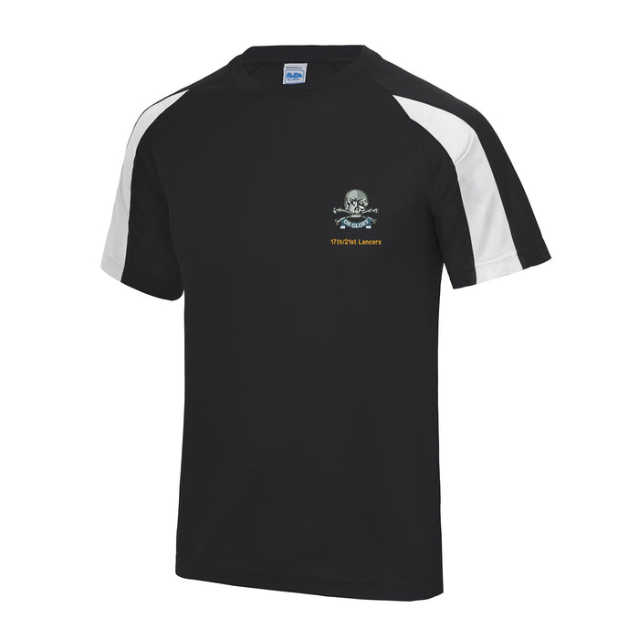 17th/21st Queens Royal Lancers Contrast Polyester T-Shirt
