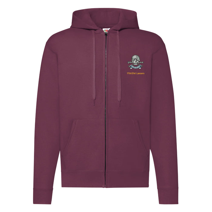 17th/21st Queens Royal Lancers Zipped Hoodie