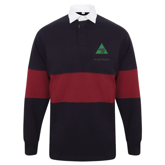 19th Light Brigade Long Sleeve Panelled Rugby Shirt