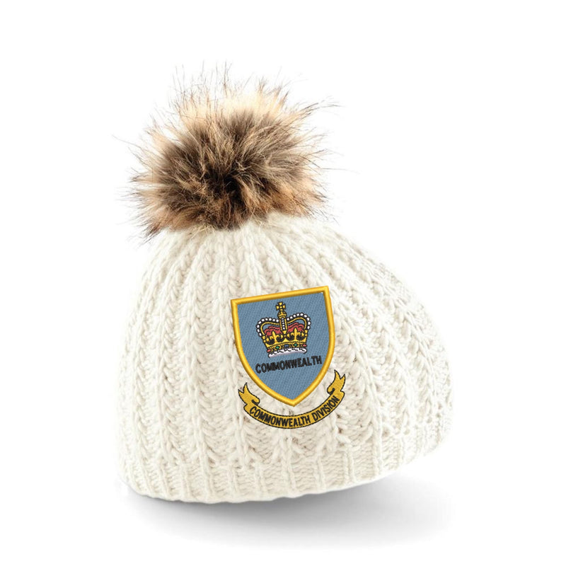 1st Commonwealth Division Pom Pom Beanie Hat