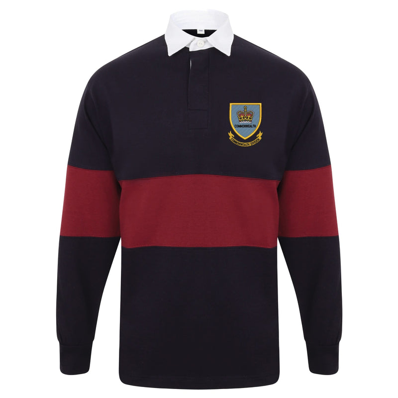 1st Commonwealth Division Long Sleeve Panelled Rugby Shirt