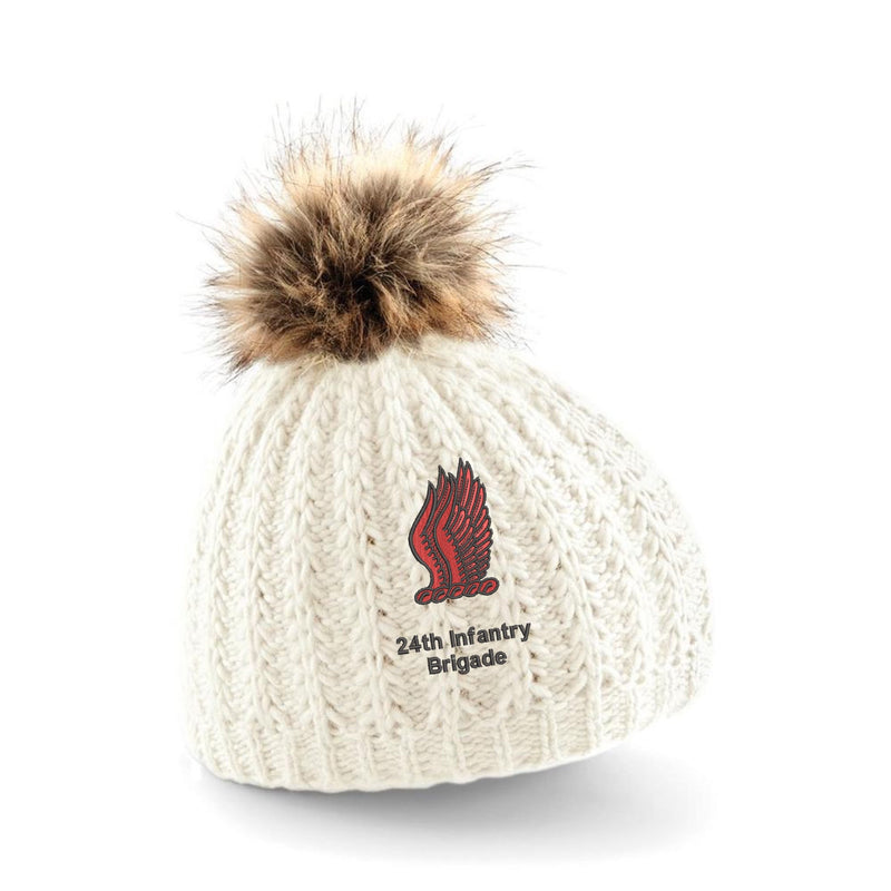 24th Infantry Brigade Pom Pom Beanie Hat