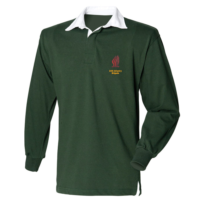 24th Infantry Brigade Long Sleeve Rugby Shirt