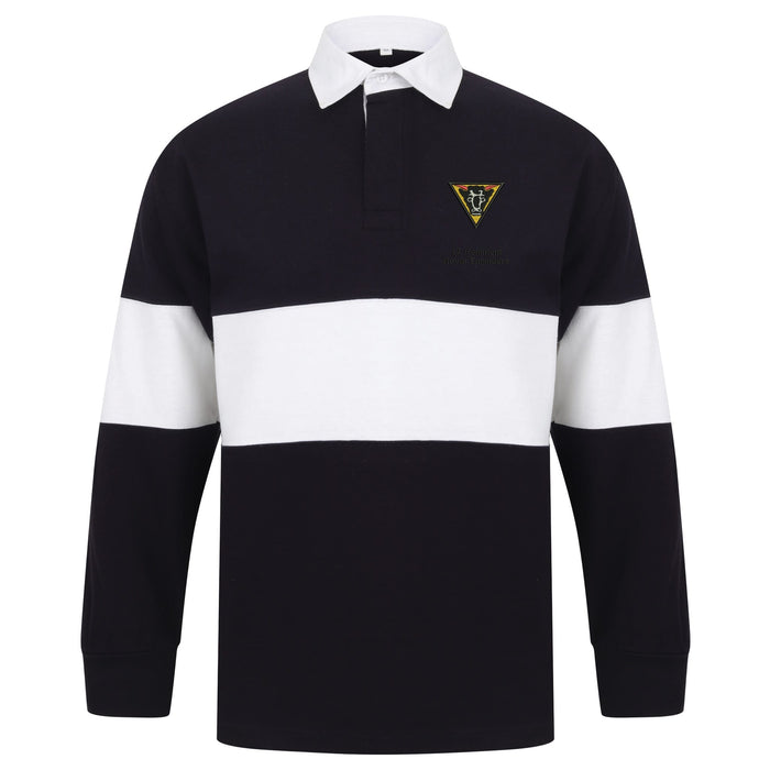 32 Regiment Royal Engineers Long Sleeve Panelled Rugby Shirt