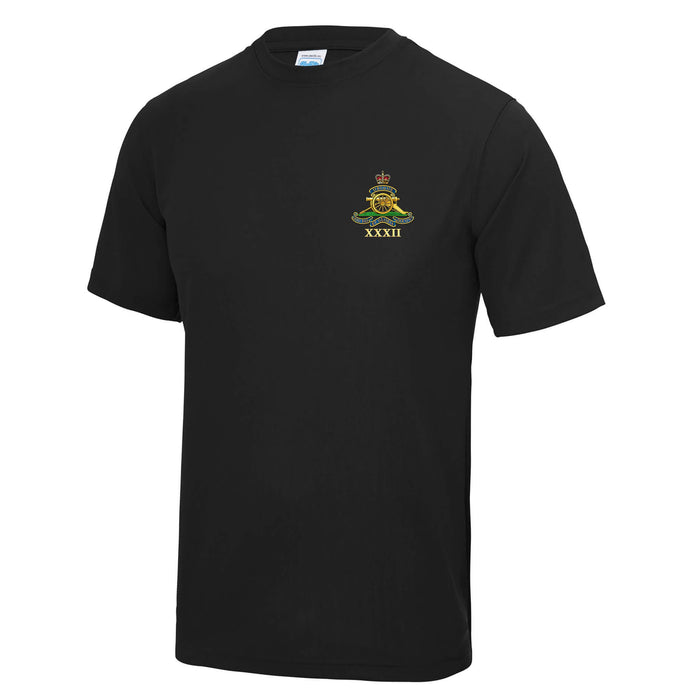 32nd Regiment Royal Artillery Polyester T-Shirt