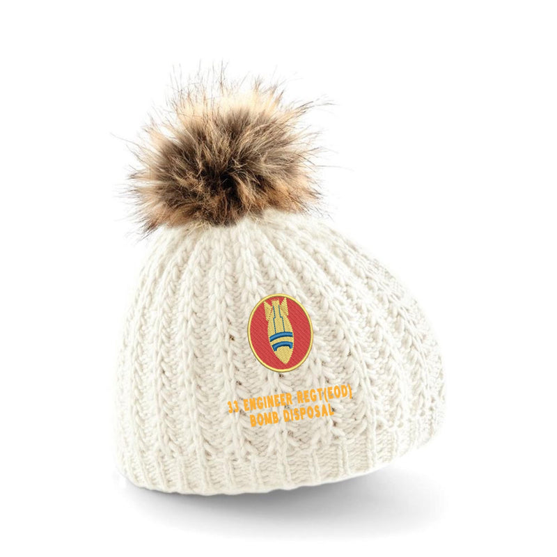 33 Engineers Bomb Disposal Pom Pom Beanie Hat