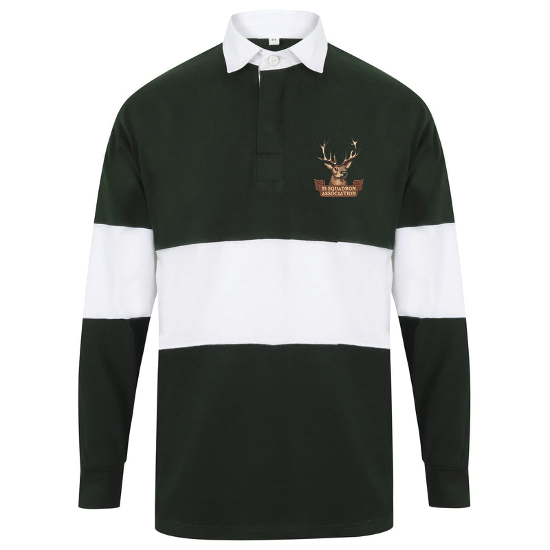 33 Squadron Association Long Sleeve Panelled Rugby Shirt