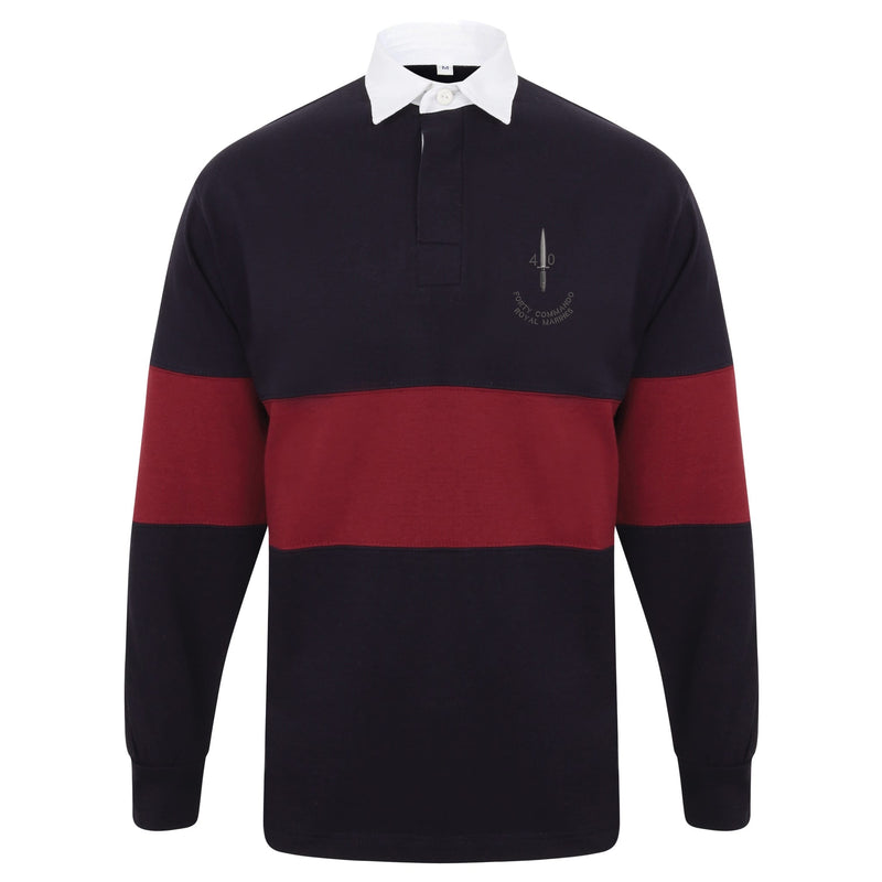 40 Commando Long Sleeve Panelled Rugby Shirt