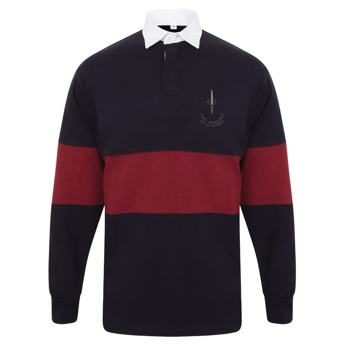 40 Commando Long Sleeve Panelled Rugby Shirt
